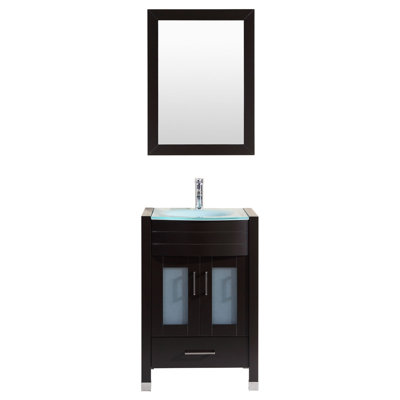 Ensemble de meuble-lavabo simple 24 po avec miroir Marguez