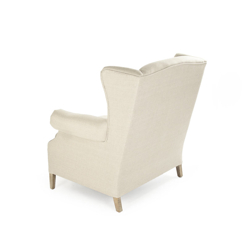 Eira Linen Wingback Chair
