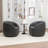 Katherline Hall Faux Leather Swivel Barrel Chair-1718439948