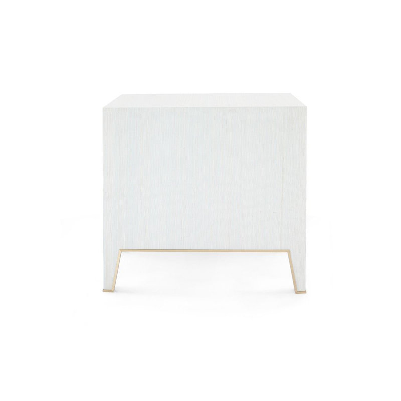 Madeline 3 - Drawer Nightstand, Platinum