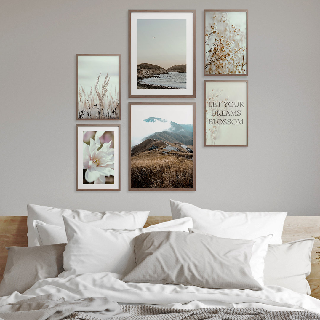 Berge – Poster Set mit 6 Postern ohne Rahmen – Bilder Drucken ohne Rahmen