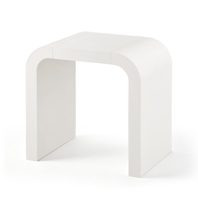 Mirod End Table, Cream White, 1
