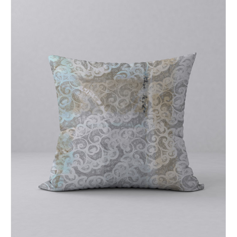 Abstract Reversible Throw Pillow, 24" x 24"