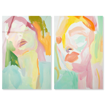 «Hues of Emotion», ensemble de décorations murales abstraites à motif acrylique par Art Remedy, prêt à accrocher, 16 x 24