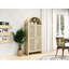 70.28" Arched Kitchen Pantry, Surface, Metal Handles, 2 Adjustable Shelves, Process, - Tipping, Scratch Storage Cabinet, Tall, Fixed & Panels, Tipping For Living Room
