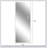 65*21in Led mirror full length,Frameless full-length mirror,Wall Mounted Mirror with Light,three-color changing light,Explosion-proof glass, high-definition imaging