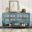 Elegant Retro Console Table/Storage Cabinet/Sideboard With Mirrored Doors-1696836277