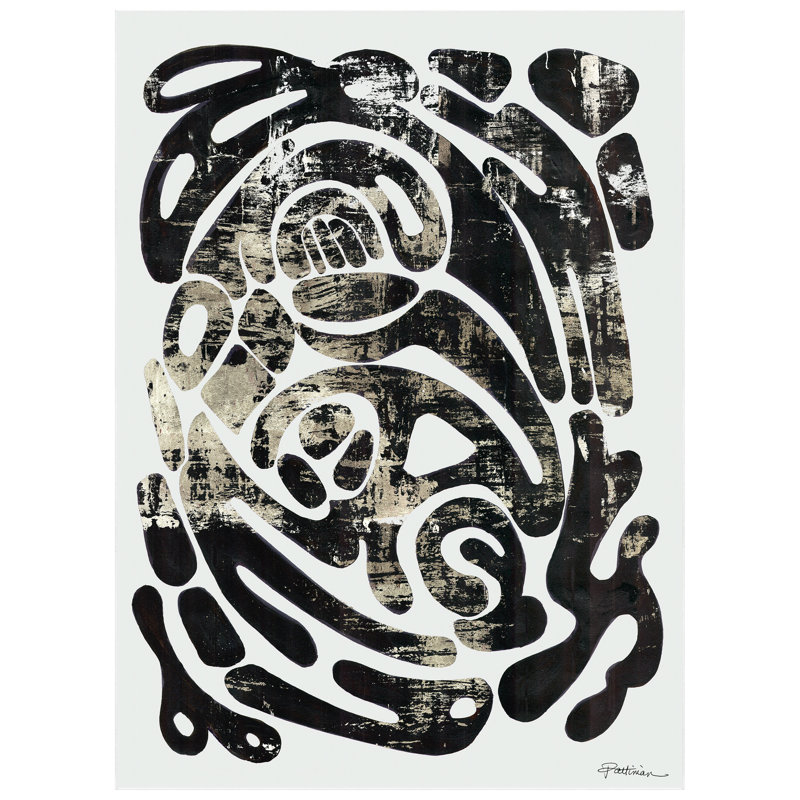 Tapis abstrait Ethereal Abstractions I lavable 8 pi x 10 pi avec envers antidérapant