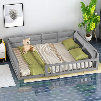 Lit plateforme tapissier Sherlon