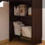 Bureau pliant en bambou avec rangement caché et prise intégrée pour les petits espaces et le bureau à domicile