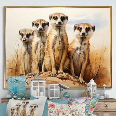 Impression sur toile, "Afrique suricate"