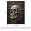 Jeté en flanelle Skull With Vines-133659060