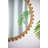 34"Wood Round Mirror,Circle Wall Mirror