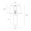 Lampe de table en pierre Rouch