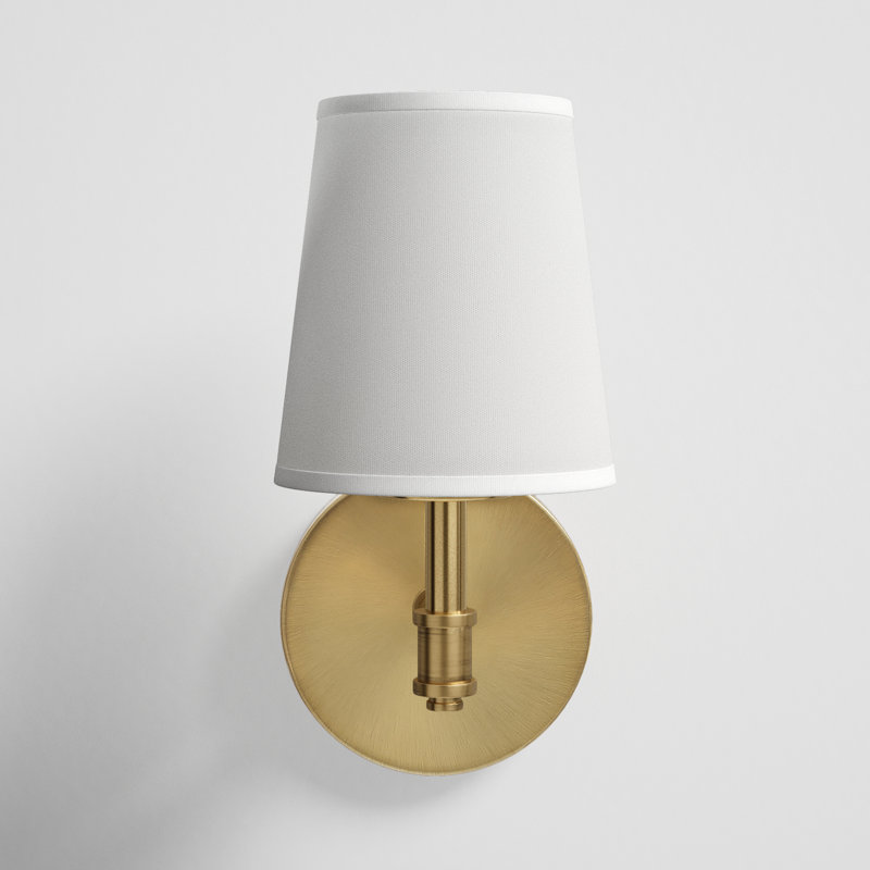 Shiloh 1 - Light Dimmable Brass Armed Sconce