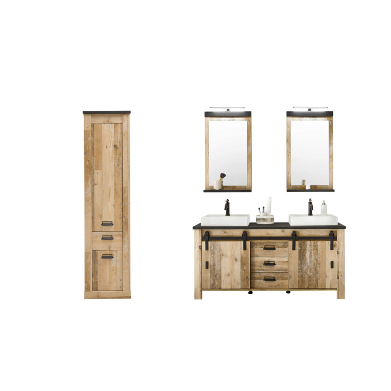 Jackeline Bathroom Suite, Light Wood