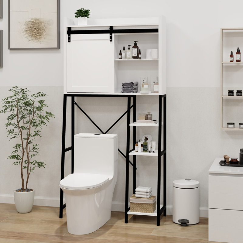 Katiuska Freestanding Bathroom Cabinet,Over The Toilet Storage Cabinet, 64.56" H x 32.48" W x 11.81" D