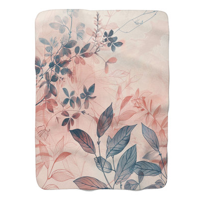 Artful Wabi Sabi Blossoms - 1 pièce Sherpa Premium