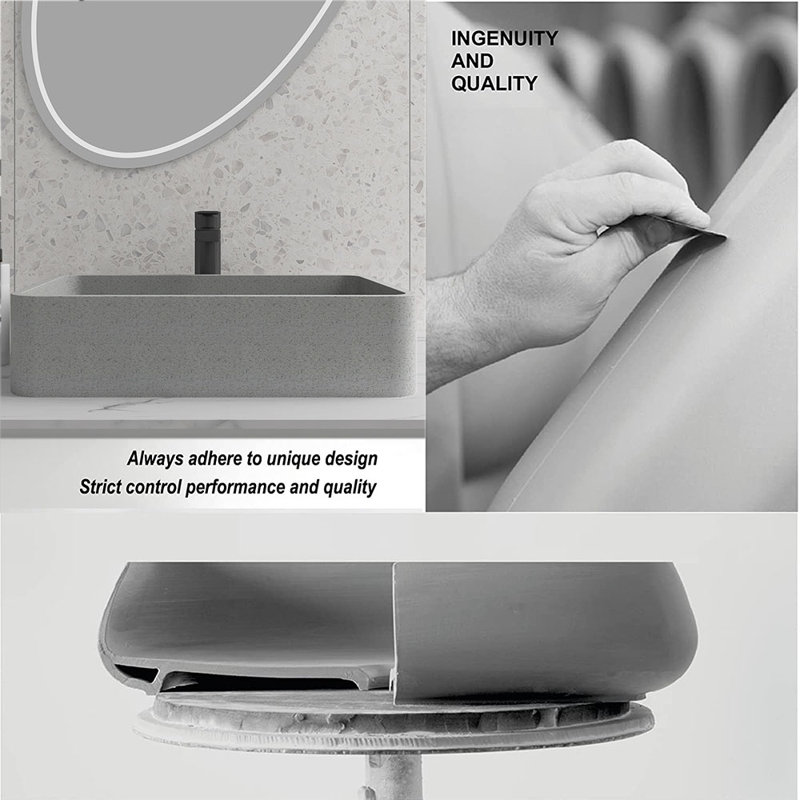 Schnappi 13 " Concrete Square Bathroom Sink