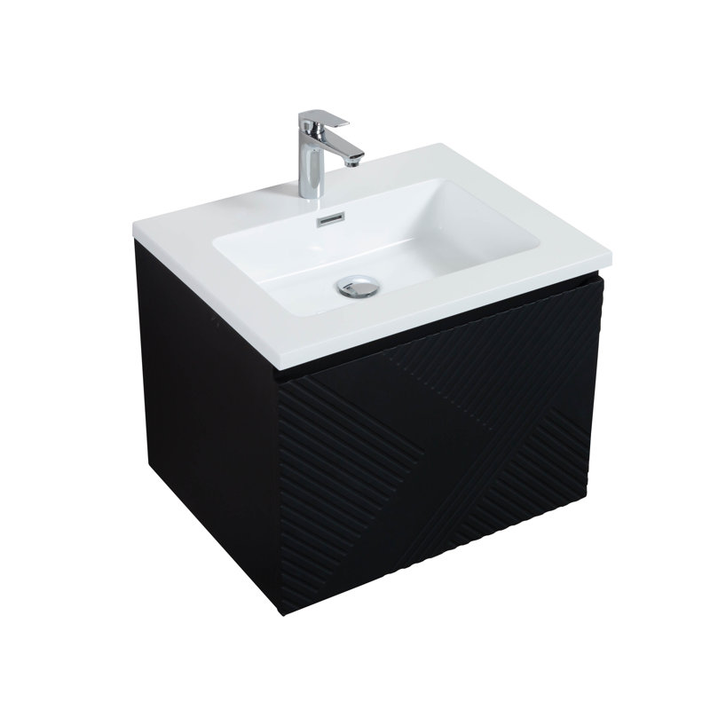 Ensemble de meuble-lavabo simple mural 29,5 po Hinojoza