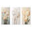 Minimalism Beige Tulips Symphony - Tulips Metal Wall Decor Set Of 3-293110687
