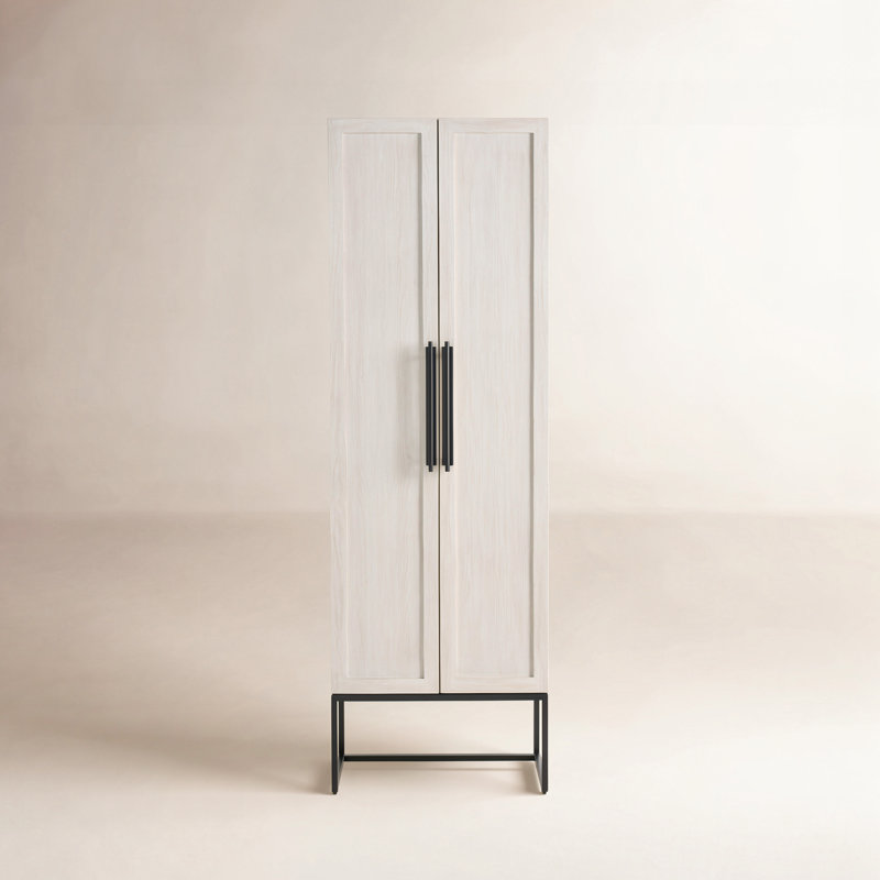 Baxley Solid Wood Armoire, Light Bronze