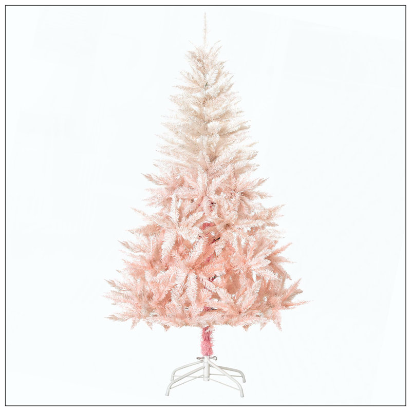 Arbre de Noël artificiel épinette non éclairé avec branches réalistes et 1000 pointes, H 6,9 pi