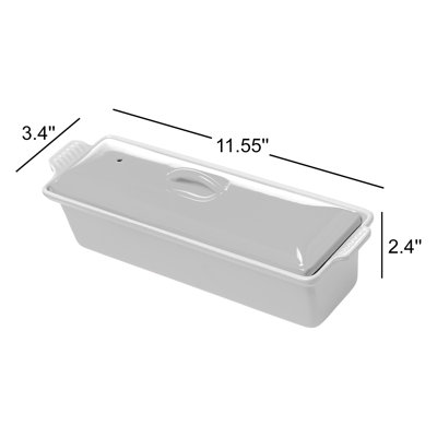 Le Creuset Enameled Cast Iron 1.5 Qt Pate Terrine with Lid