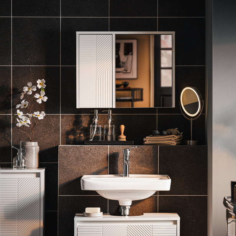 Shalunda Wall Mounted Required Bathroom Cabinet
