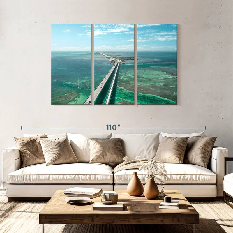 Lilie Wonderful Seven Mile Bridge, H 48 po x l 74 po
