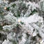 Remise en bois Arbre de Noël artificiel pin de montagne floqué avec lumières intelligentes incandescentes blanches