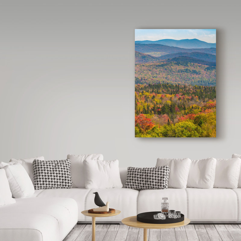 «Vermonts Colors» par Brenda Petrella, photographie d'art graphique sur toile, H 19 po x l 14 po x P 2 po