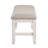 Modern Farmhouse Dining Bench Antique White Finish Upholstered Seat Wooden Furniture 1Pc