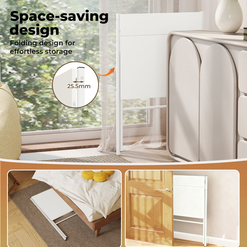 Metal Base Computer Desk, White