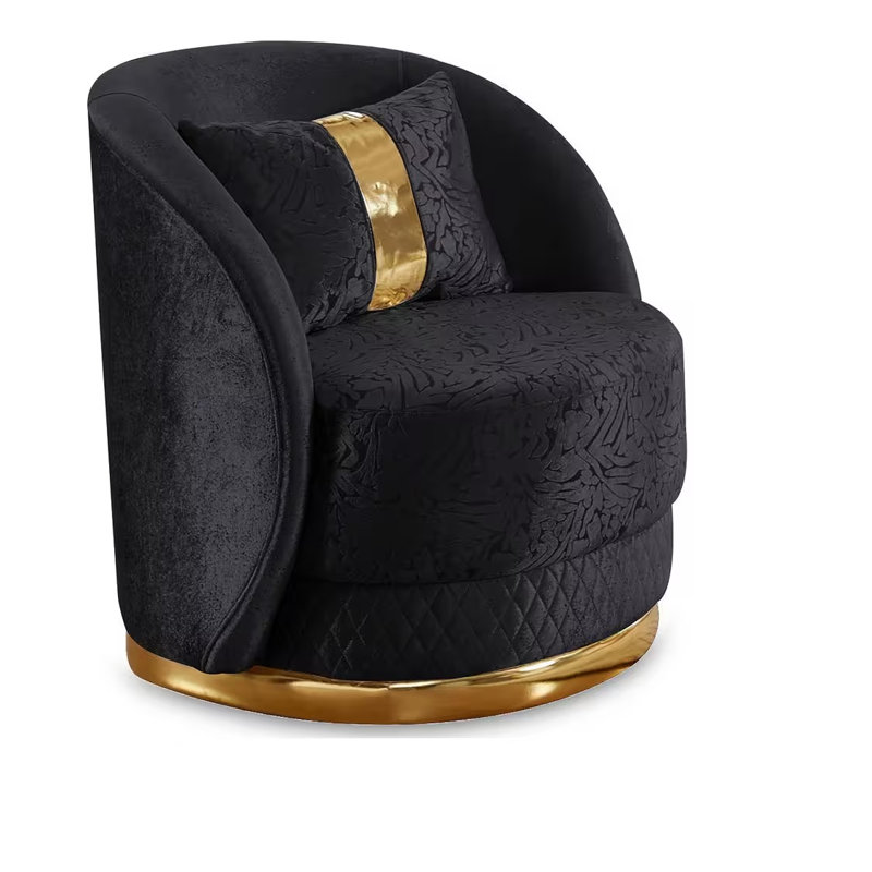 Fauteuil pivotant Reilly, Noir