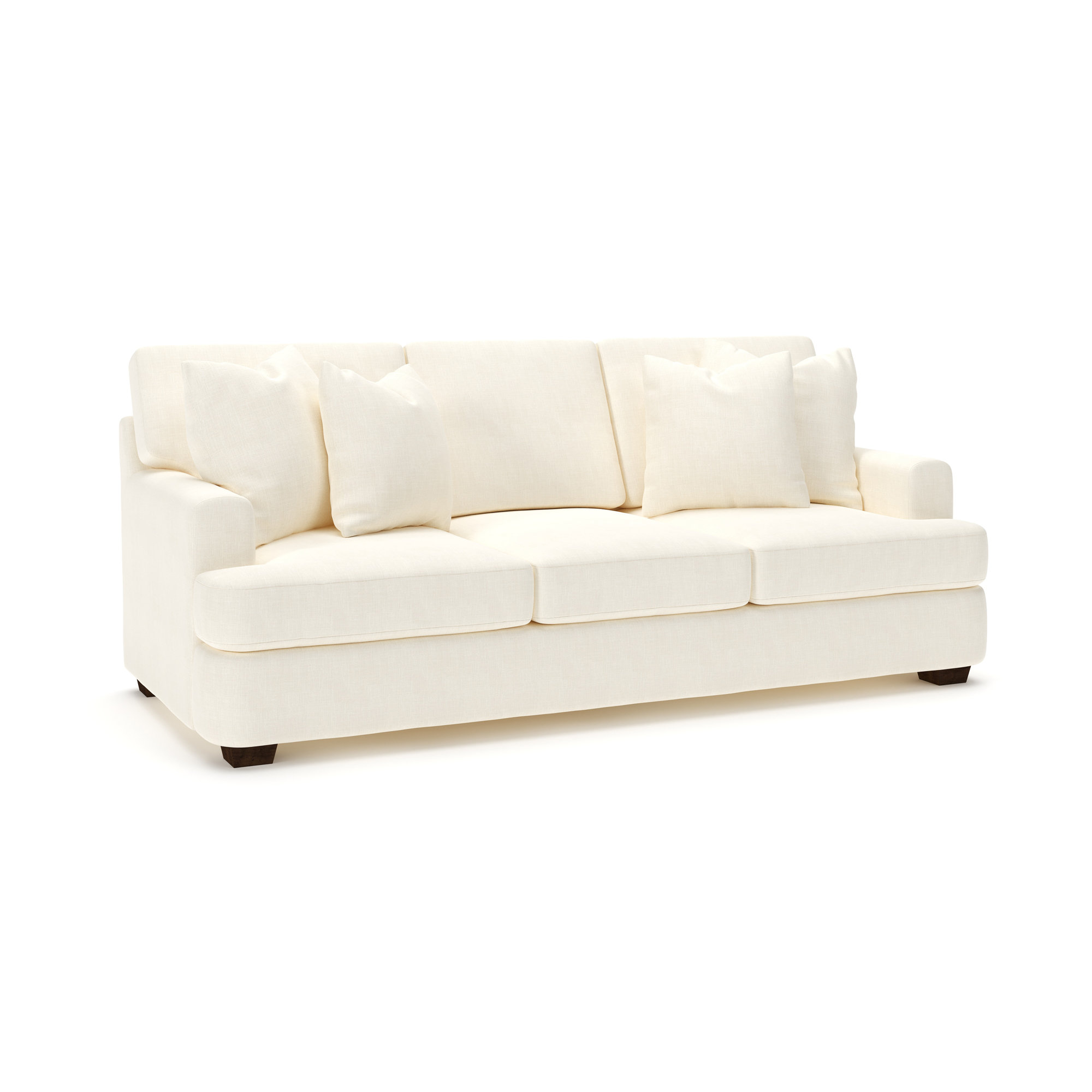 Emilio 90'' Upholstered Sofa, Conversation Pearl