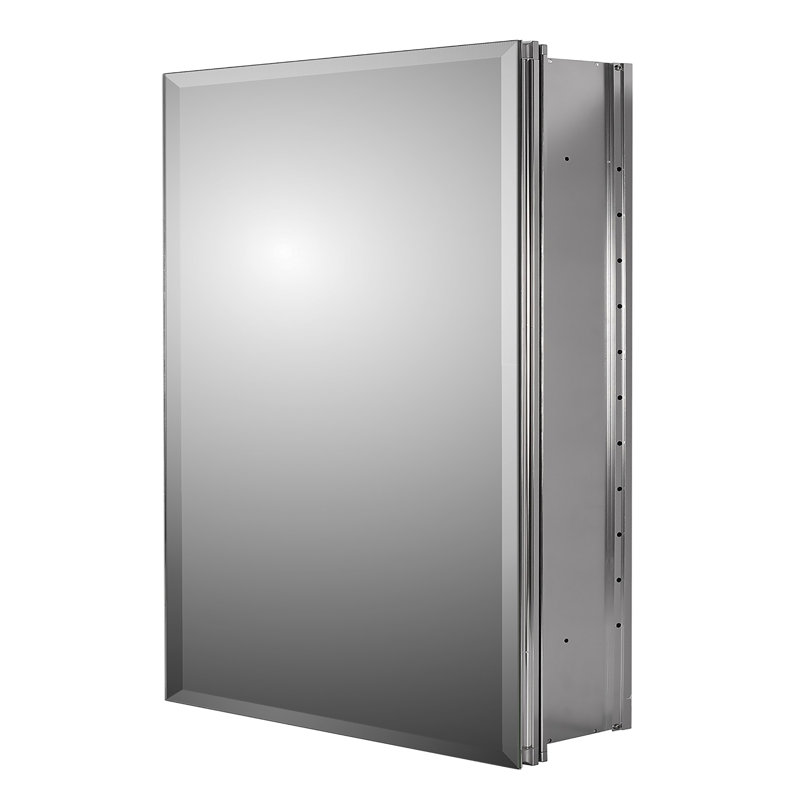 Rudy Premier Recessed or Surface Mounted Medicine Cabinet, 24" x 30", Beveled Edge Mirror