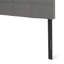 Tête de lit contemporaine très grand / très grand: point gaufré, bordures passepoilées, réglable de 48,5 à 53 pouces, accessoire de lit en tissu gris gaufré, partie intérieure, revêtement gris anthracite-1537483730