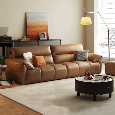 Genuine Leather Modular Sofa cushion Fourseat