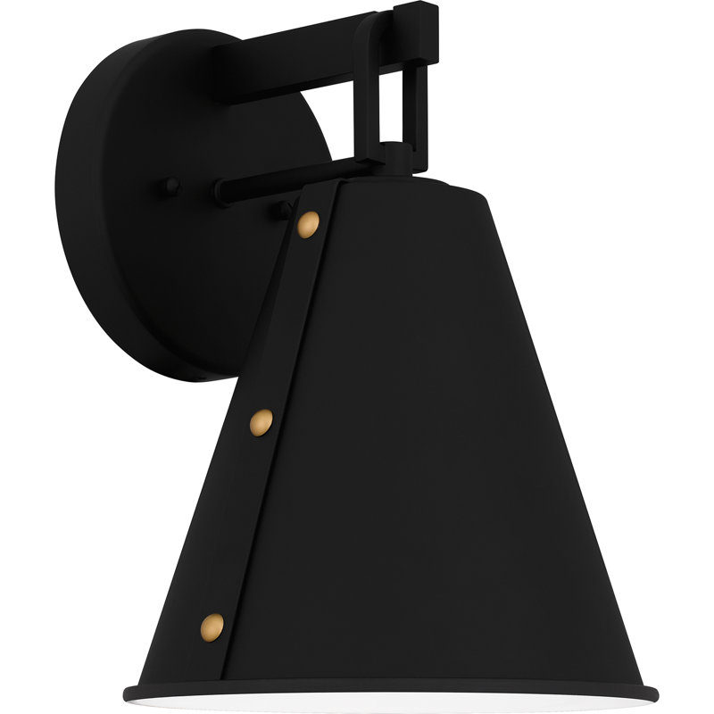 Applique murale en aluminium, Noir mat
