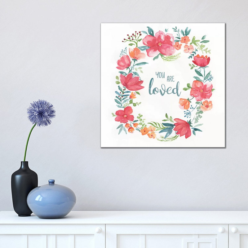 You Are Loved by Nan - Print on Canvas, Wrapped Canvas, 45.72 cm H x 45.72 cm W x 1.91 cm D