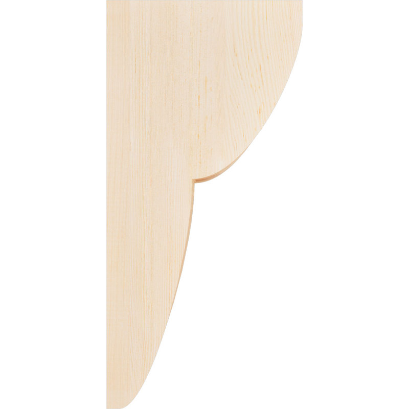 Corbeau Crestline, H 24 po x l 5,5 po x P 12 po, Sapin de Douglas, Lisse