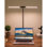 Lampe de bureau à DEL avec pince à double tête avec col de cygne réglable à 360 °