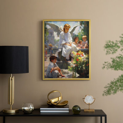 Religious Series CDLXI, reproduction encadrée - bois massif