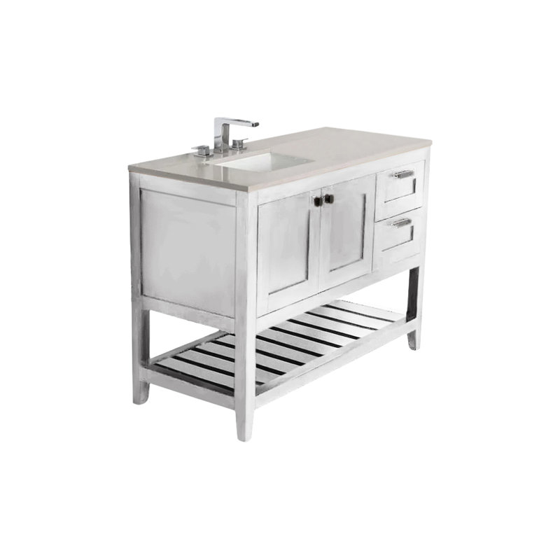 Stile 35.5'' W Single Bathroom Vanity Base, Gloss White