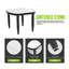 Ensemble de mobilier d'extérieur en aluminium 3 pièces avec causeuse Sunbrella et table d'appoint 23,6 po