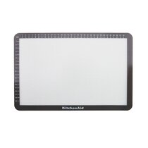 Kitchenaid 9X14-inch Medium Silicone Baking Mat in Gray and White