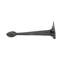Door Heart Tip Rough Forged Iron Strap Hinge