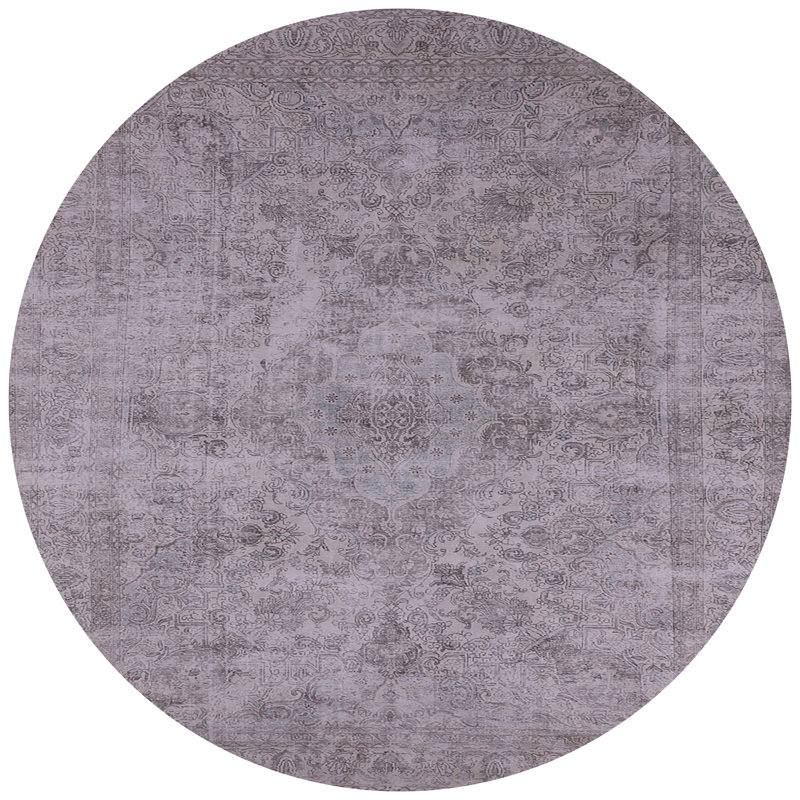 Tapis oriental gris Mervela, Rond 7 pi