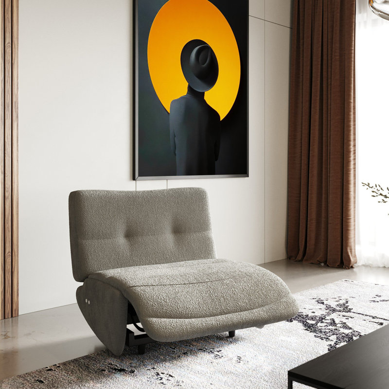 Junita Upholstered Power Reclining Home Theater Seating